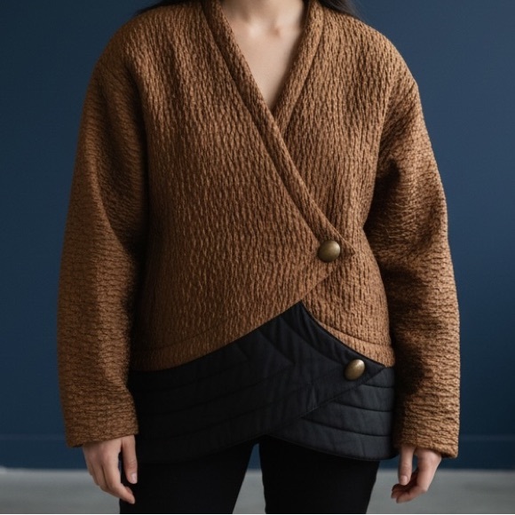 Vintage Jackets & Blazers - Vintage Quilted Avant Garde Jacket